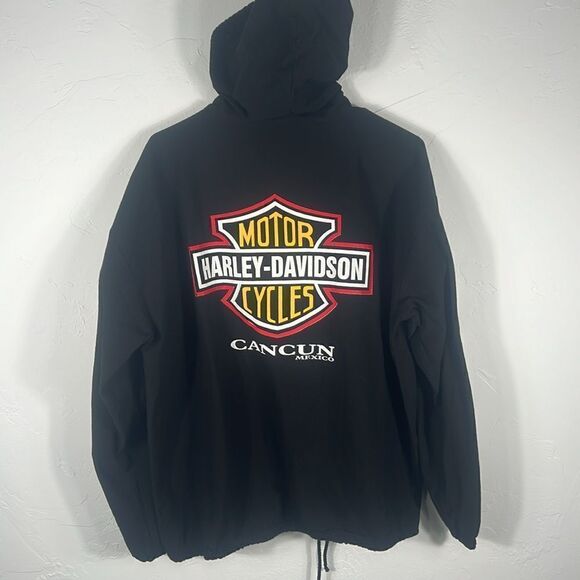 🔥HARLEY DAVIDSON CANCUN ZIp Up Lightweight Hoodie Jacket -Women’s XL - PERFECT - Picture 3 of 8